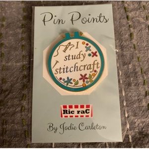 I Study Stitchcraft pin